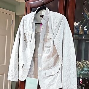 Alan Steinger Blazer super cute sleek blue size 4 nwt